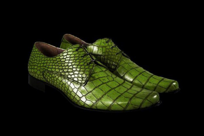 Обувь из кожи рептилий