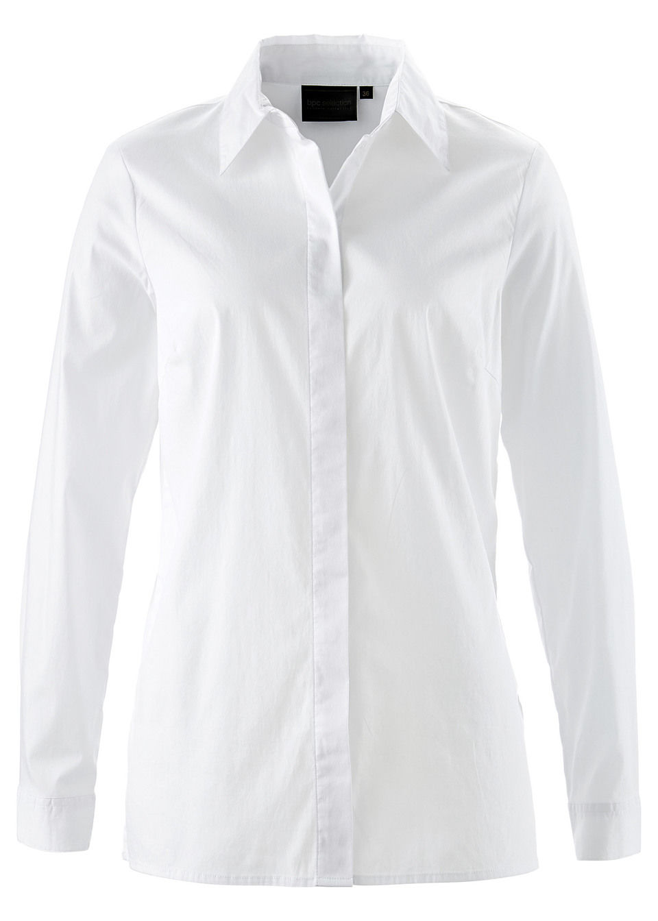Рубашка удлиненная белая Бонприкс